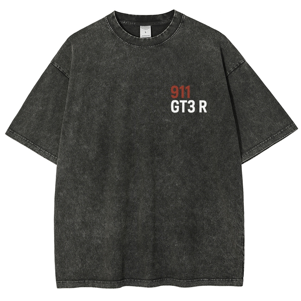 911 GT3 R Racing Unisex Fit Washed T-Shirt