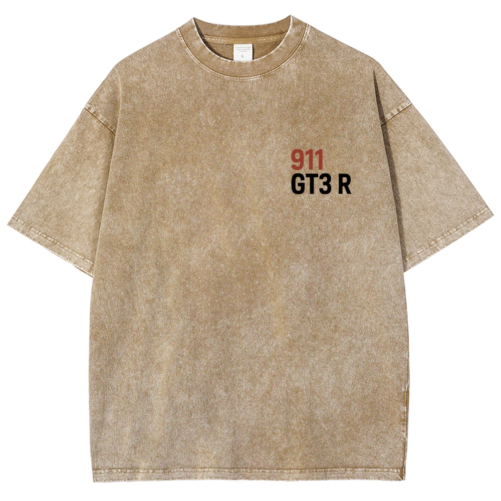 911 GT3 R Racing Unisex Fit Washed T-Shirt