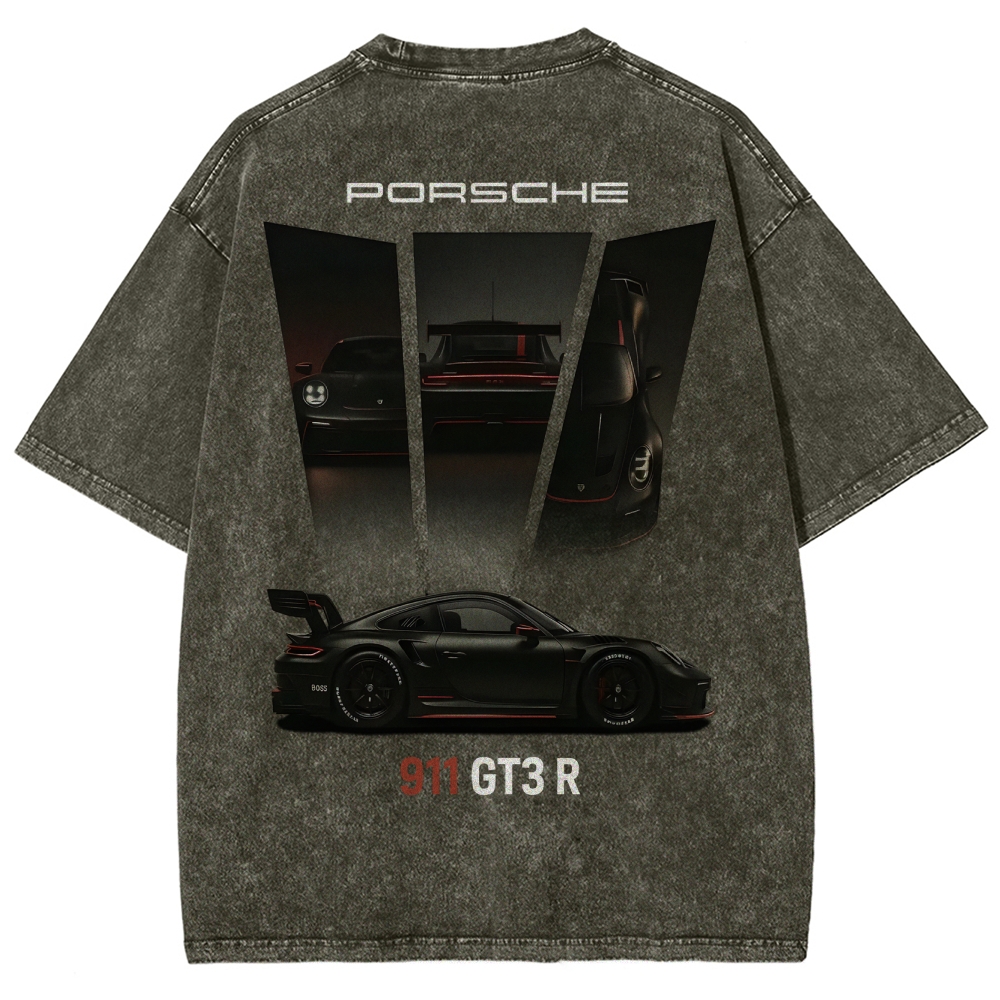 911 GT3 R Racing Unisex Fit Washed T-Shirt