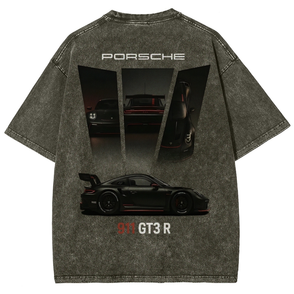 911 GT3 R Racing Unisex Fit Washed T-Shirt