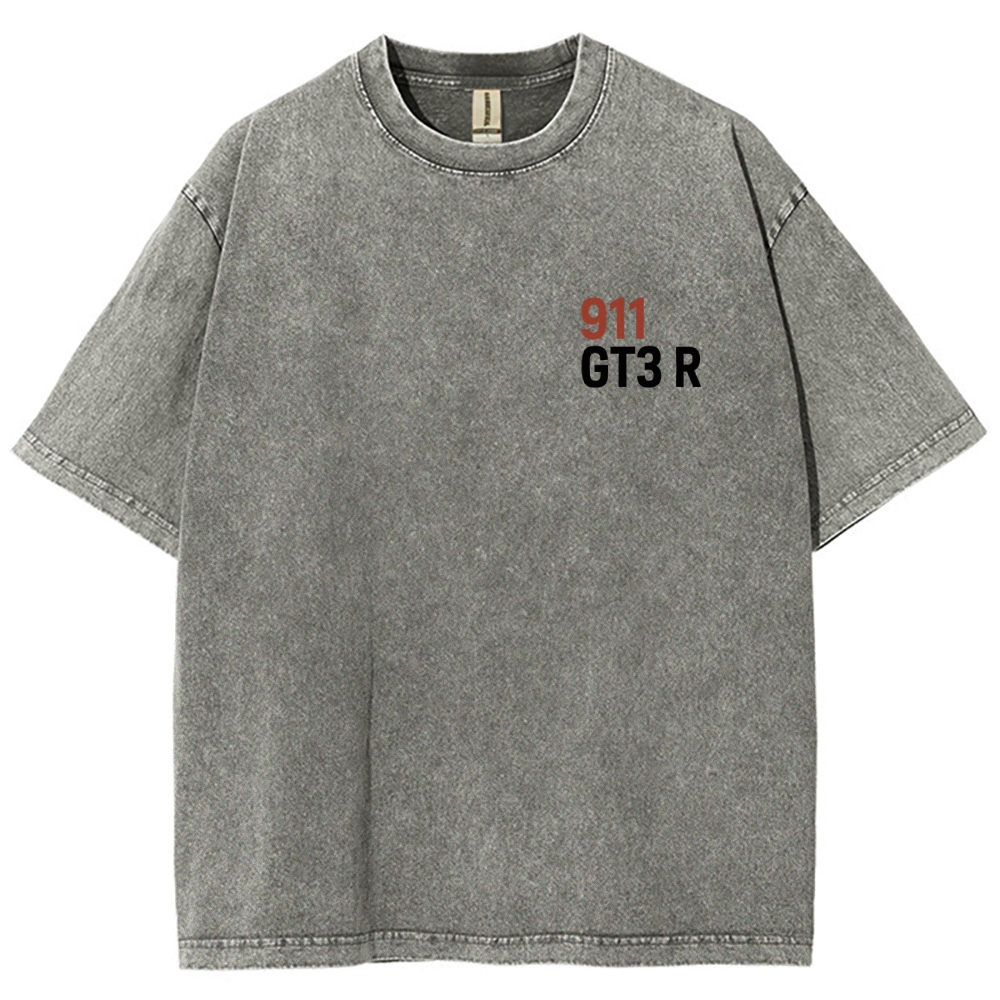 911 GT3 R Racing Unisex Fit Washed T-Shirt