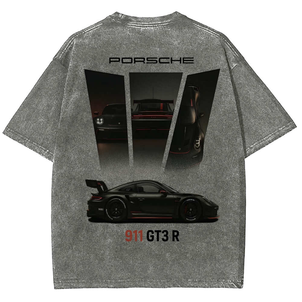 911 GT3 R Racing Unisex Fit Washed T-Shirt