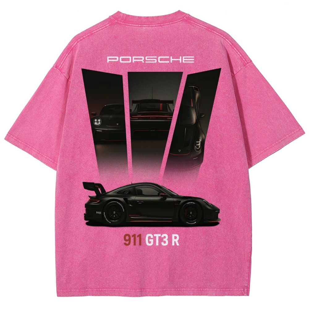 911 GT3 R Racing Unisex Fit Washed T-Shirt