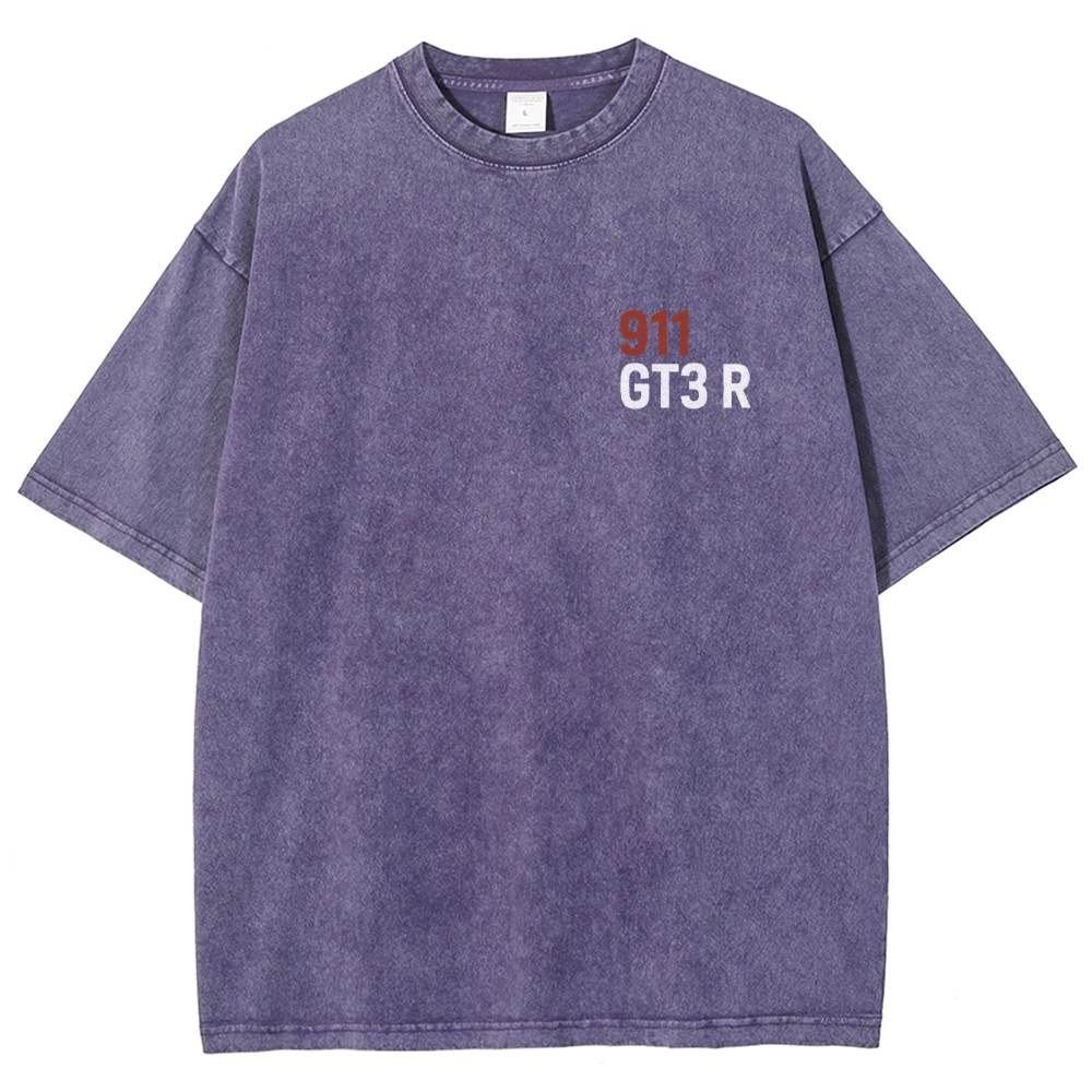 911 GT3 R Racing Unisex Fit Washed T-Shirt
