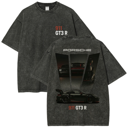 911 GT3 R Racing Unisex Fit Washed T-Shirt