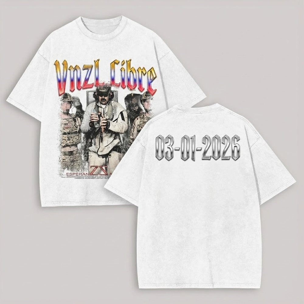 Venezuela Libre Printed Unisex Washed T-Shirt