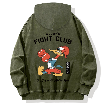 Tokyocanvas Fight Club Back Washed Hoodie