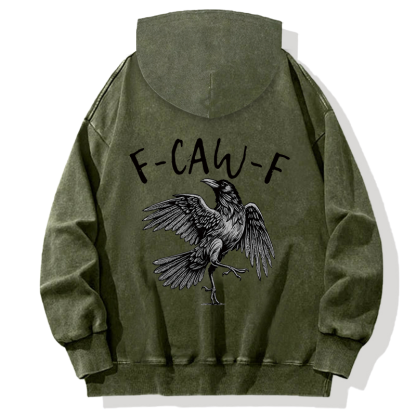 Tokyocanvas F-Caw-F Back Washed Hoodie