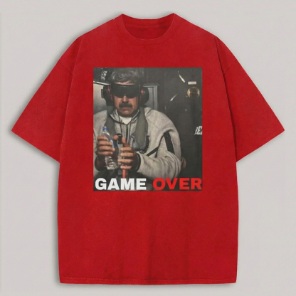 Maduro Captured Game Over Printed Oversized Unisex T-shirt