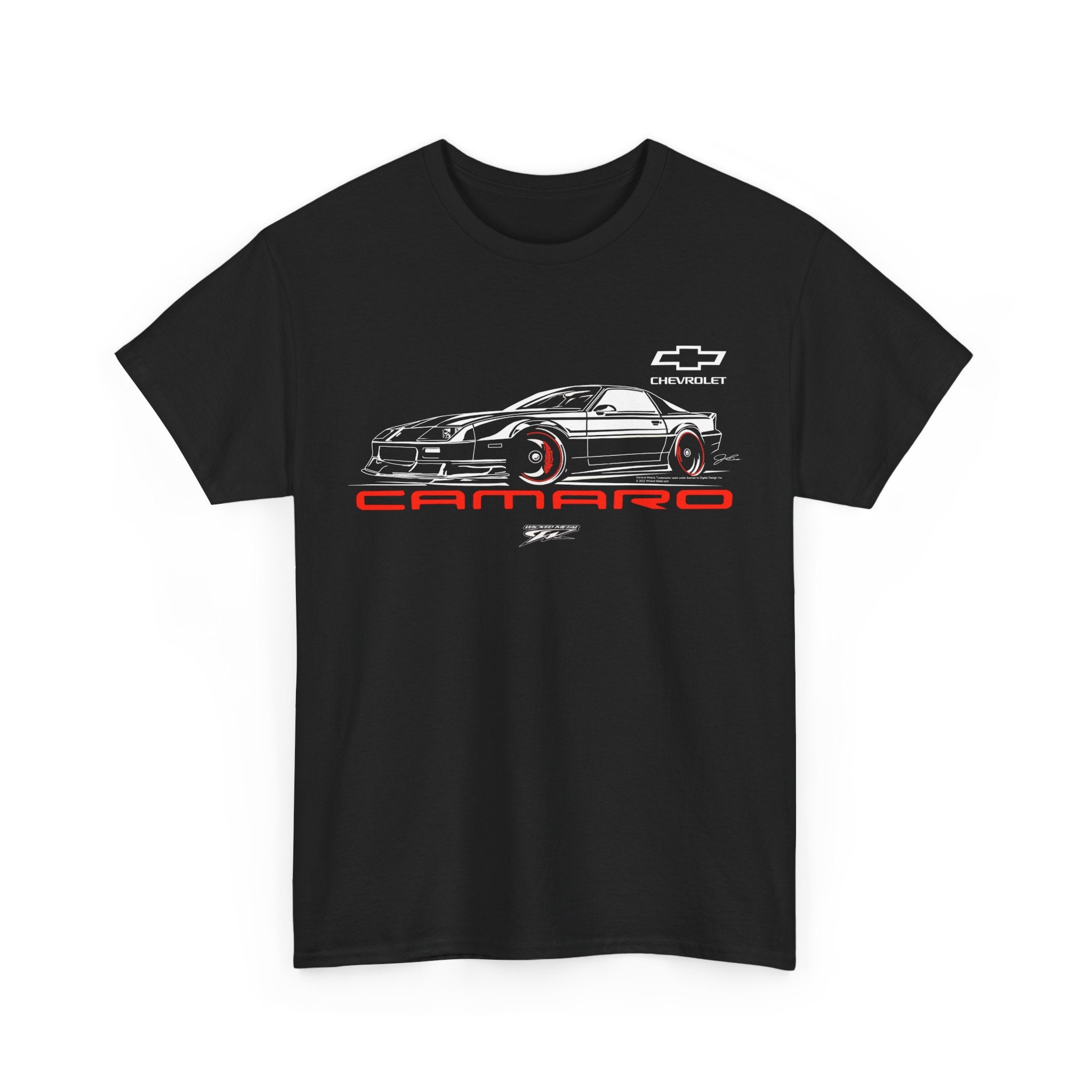Camaro 3rd Gen Stylized - 80s Camaro - Chevy Camaro t shirt - Wicked Metal