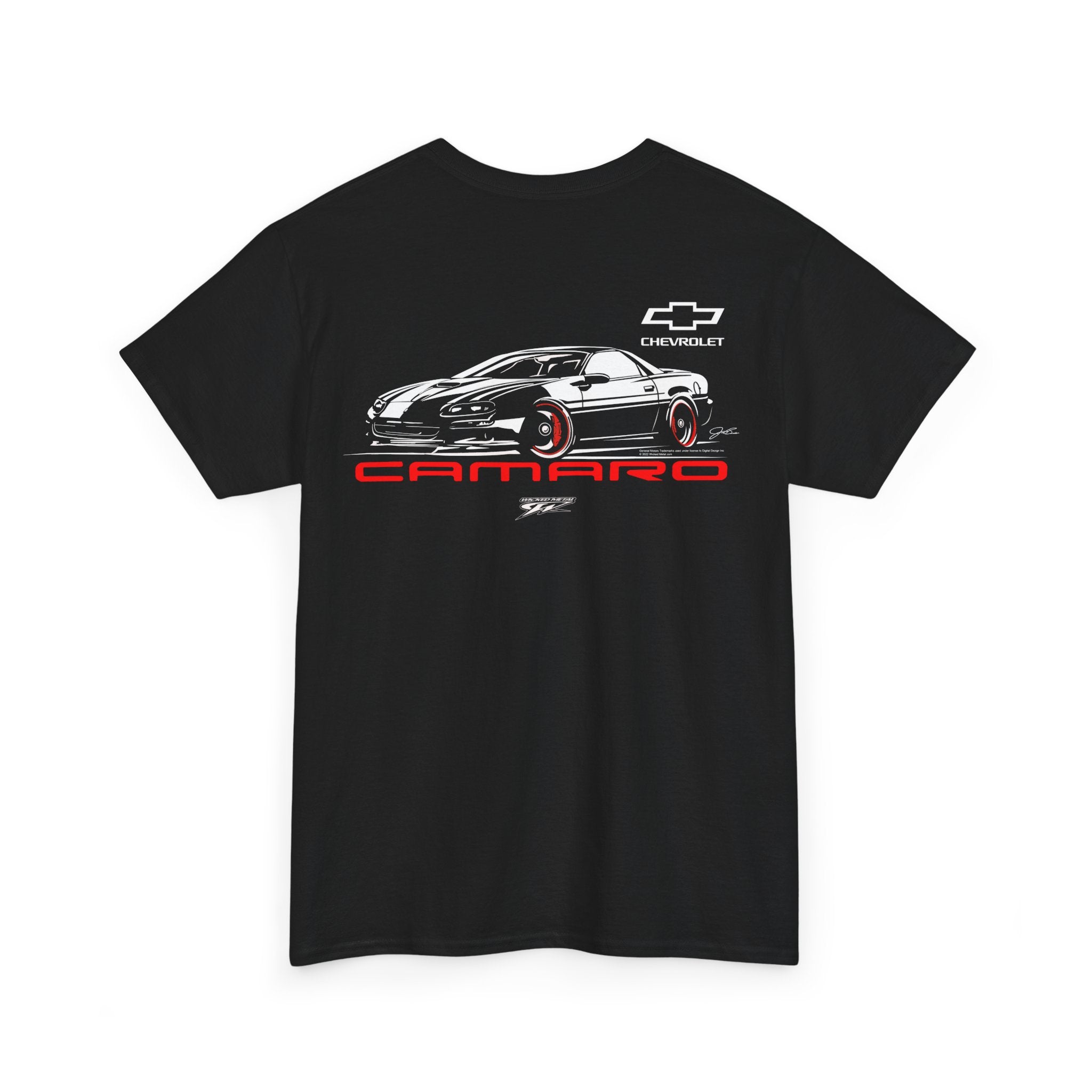 Camaro 4th Gen Stylized - 90s Camaro - Chevy Camaro t shirt - Wicked Metal