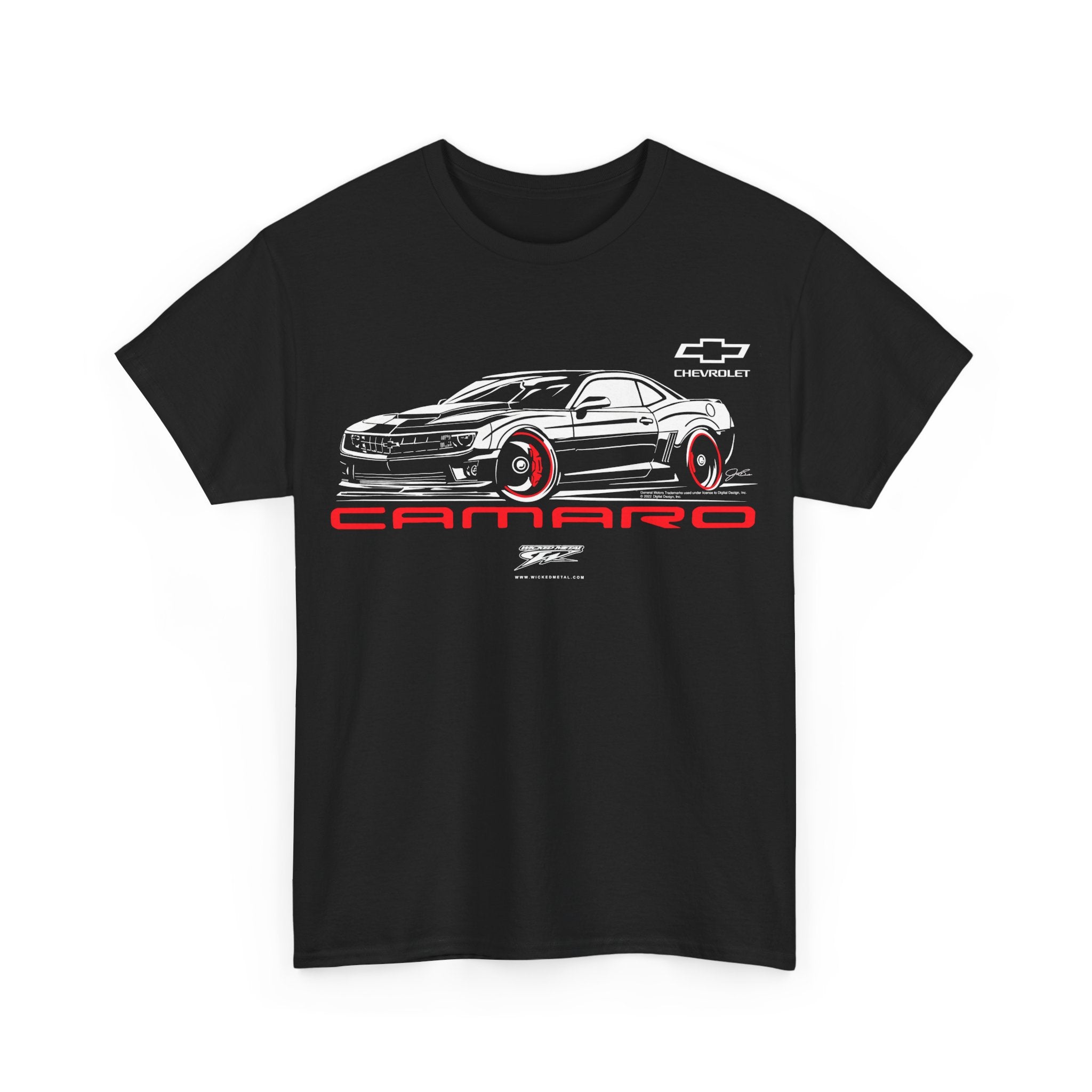 Camaro 5th Gen Stylized - 2010s Camaro - Chevy Camaro t shirt - Wicked Metal
