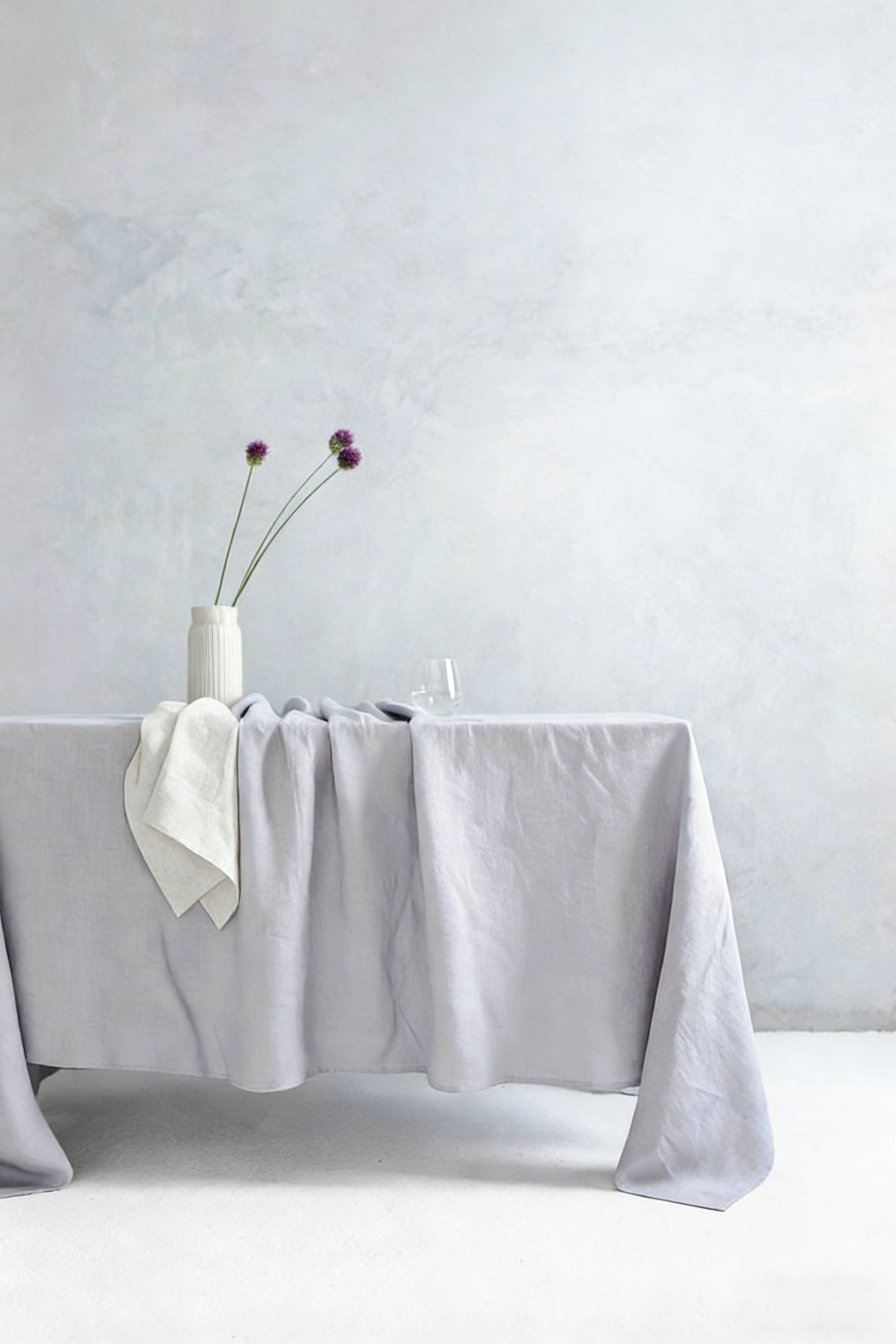 Long Linen Home Tablecloth