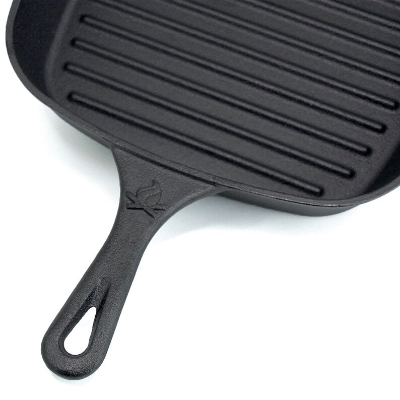 Backcountry Iron Square Grill Pan Pre-Seasoned Cast Iron