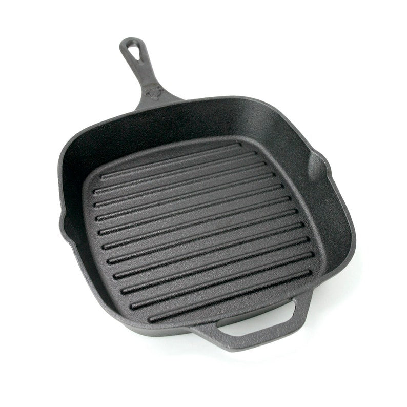 Backcountry Iron Square Grill Pan Pre-Seasoned Cast Iron