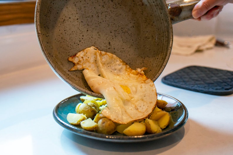 Small Ceramic Stovetop Cooking Frying Pan