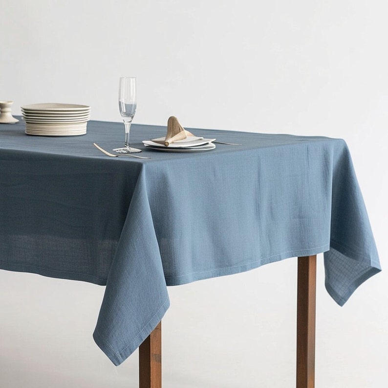 Washed Soft Linen Home Tablecloth
