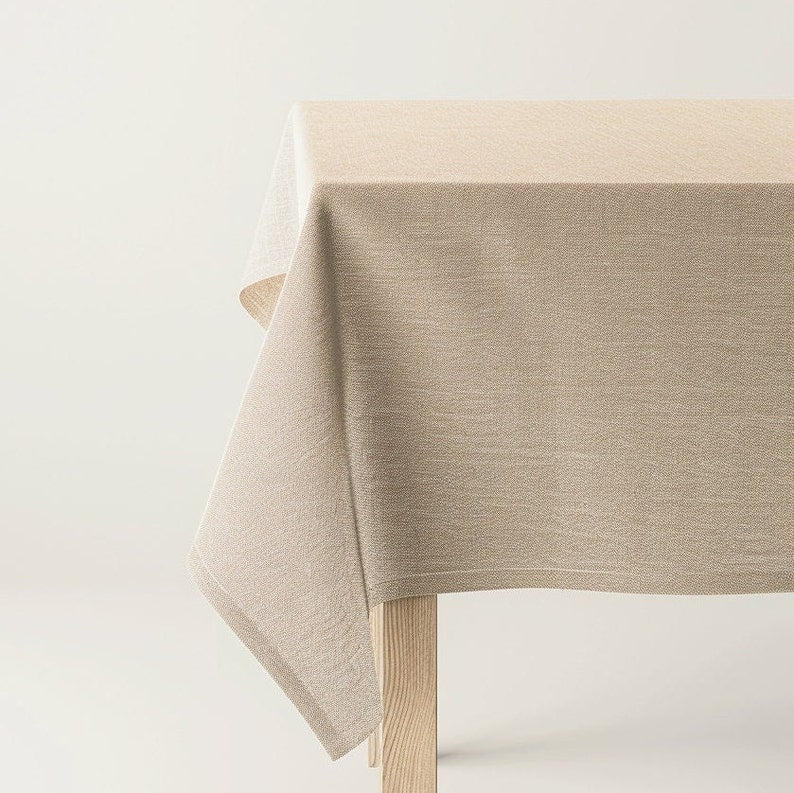 Washed Soft Linen Home Tablecloth