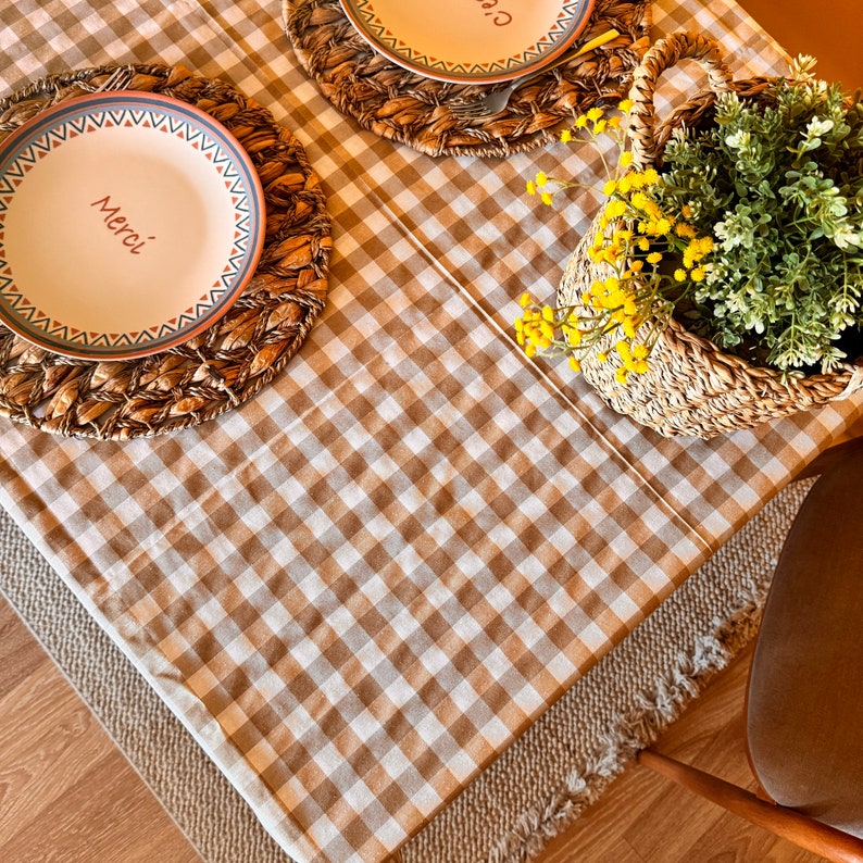 Checkerboard Pattern Tablecloth