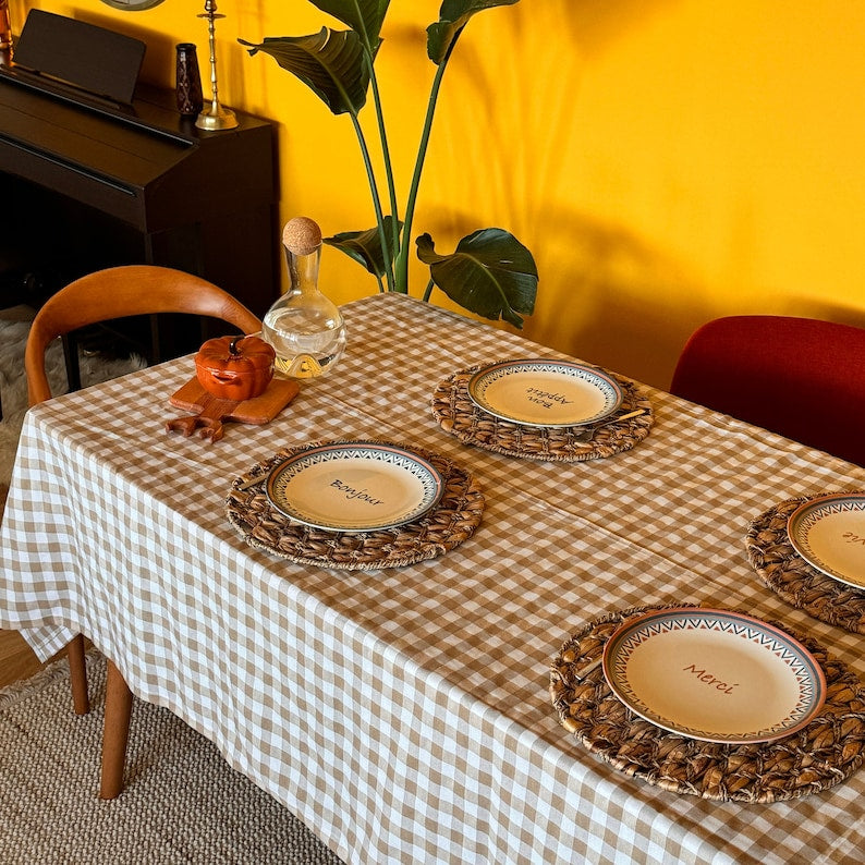 Checkerboard Pattern Tablecloth