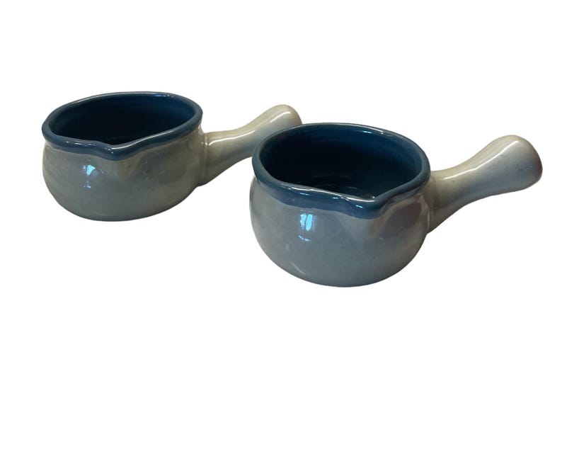 Vintage Blue-Green Ceramic Butter Jug