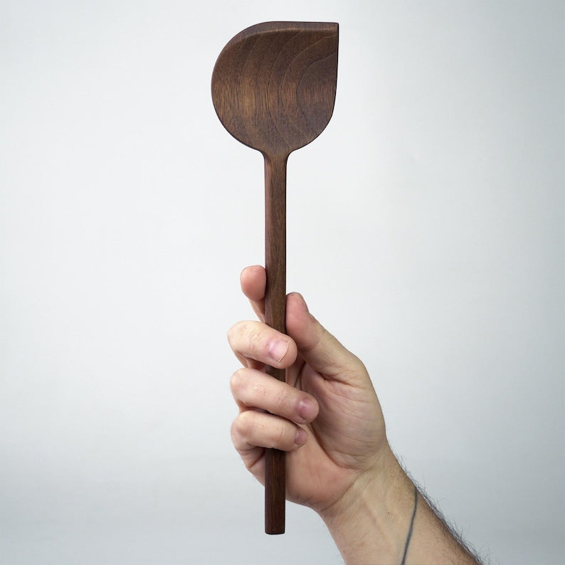Wooden Walnut With Pointed Ends Spatula