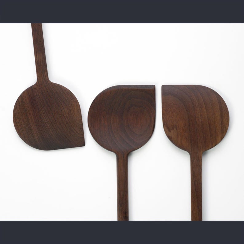 Wooden Walnut With Pointed Ends Spatula