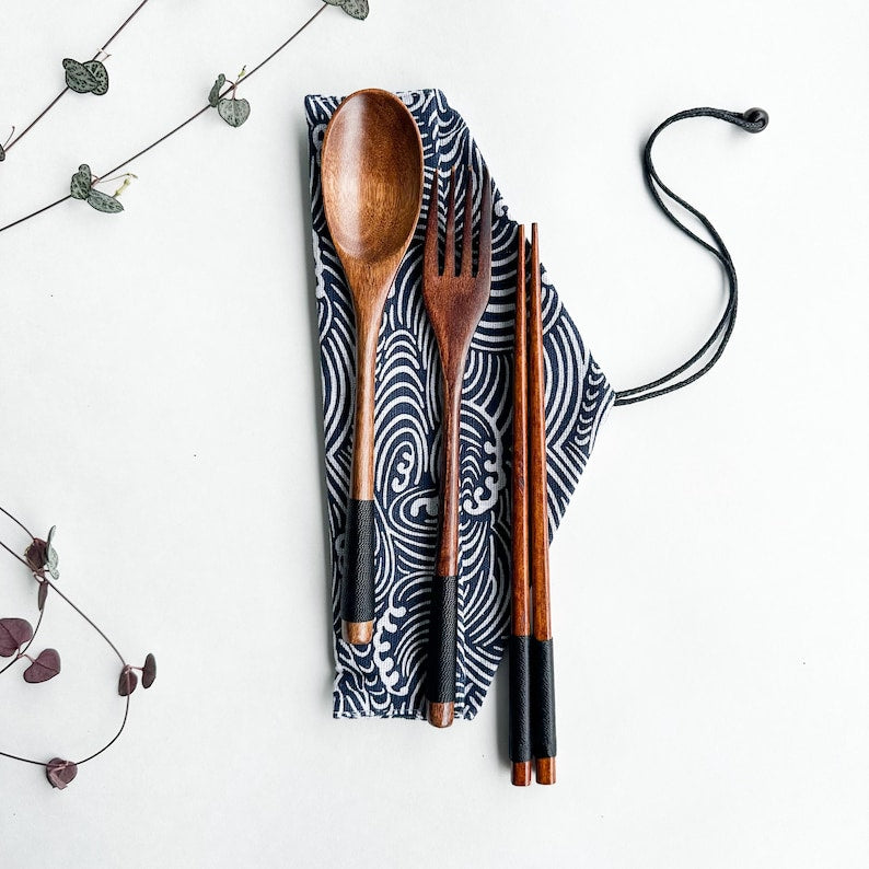 Plastic Free Reusable Cutlery Set Eco Friendly