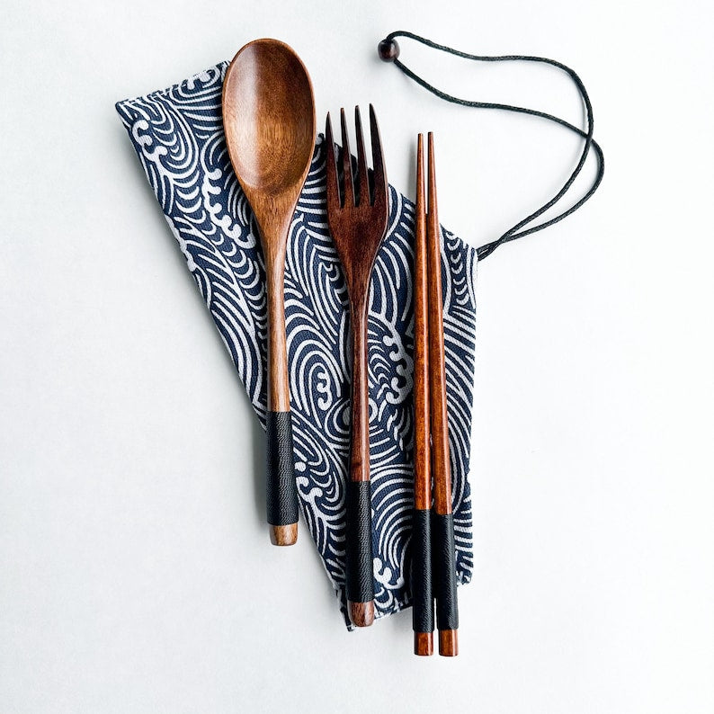 Plastic Free Reusable Cutlery Set Eco Friendly