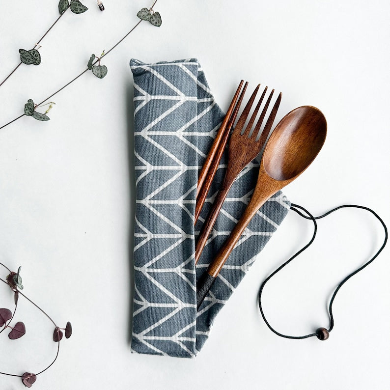 Plastic Free Reusable Cutlery Set Eco Friendly