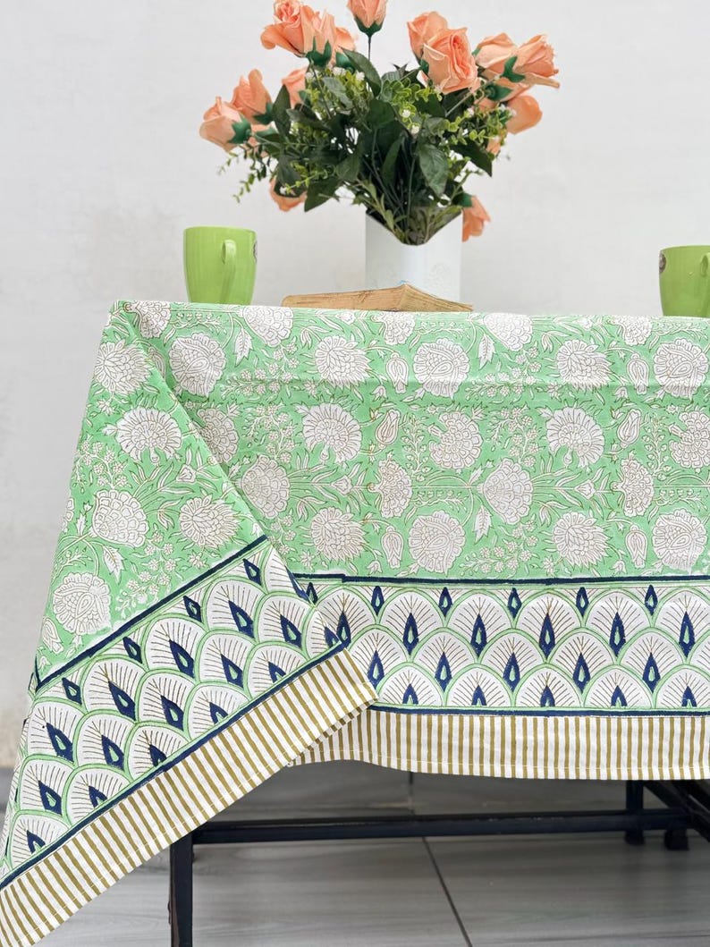Printed Pattern Cotton Tablecloth