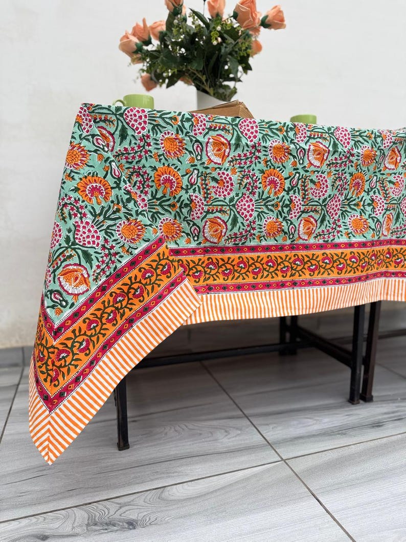 Printed Pattern Cotton Tablecloth