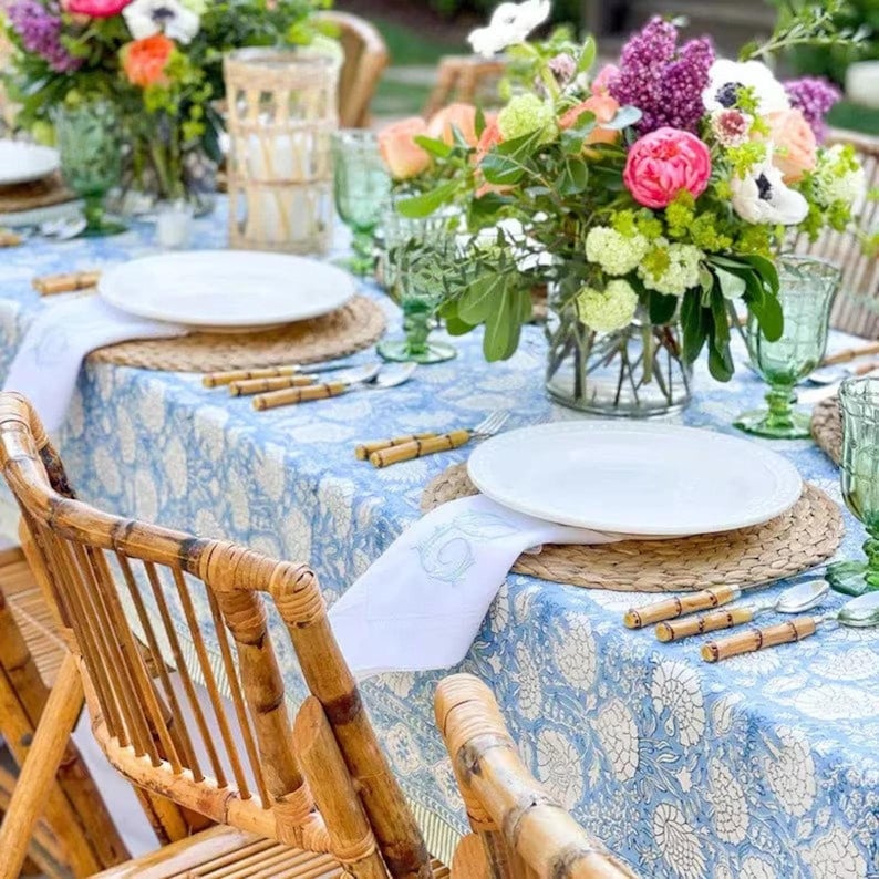 Printed Pattern Cotton Tablecloth