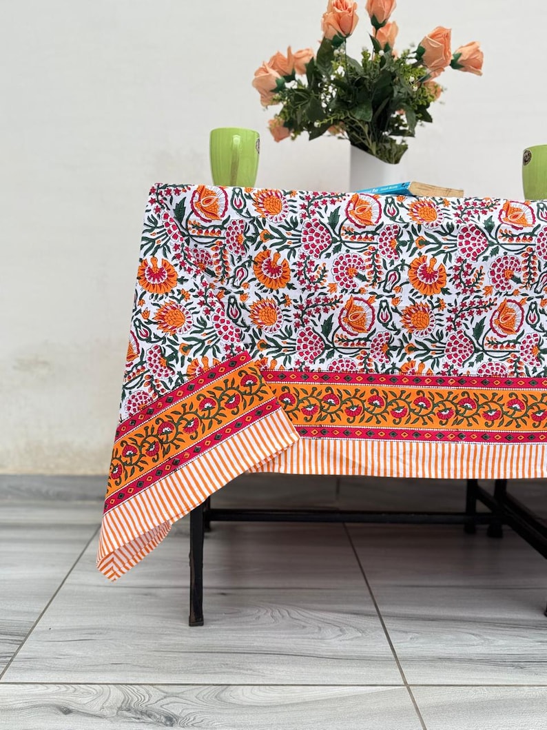 Printed Pattern Cotton Tablecloth