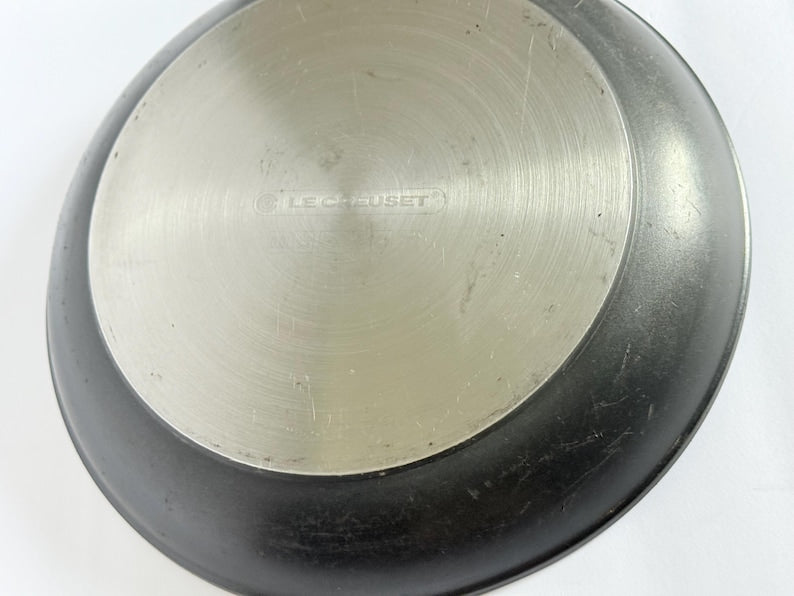 Vtg Le Creuset 11" Large Round Toughened Non Stick Fryer Skillet, France