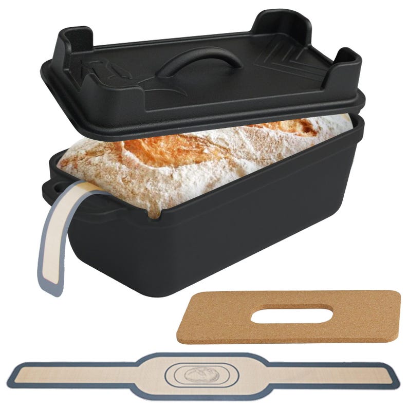 Cast Iron Rectangular Baking Pan with Lid