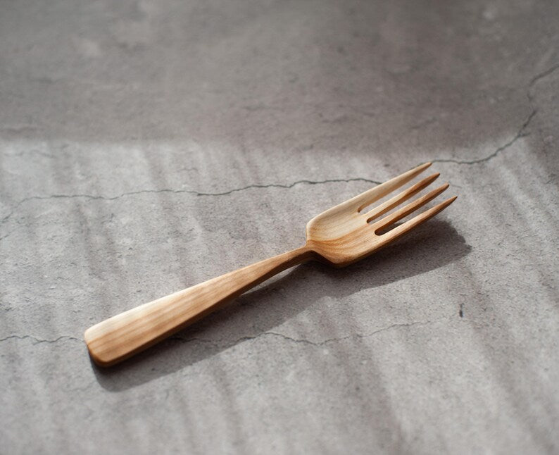 Smooth Surface Wooden Fork