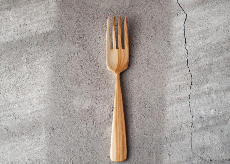 Smooth Surface Wooden Fork