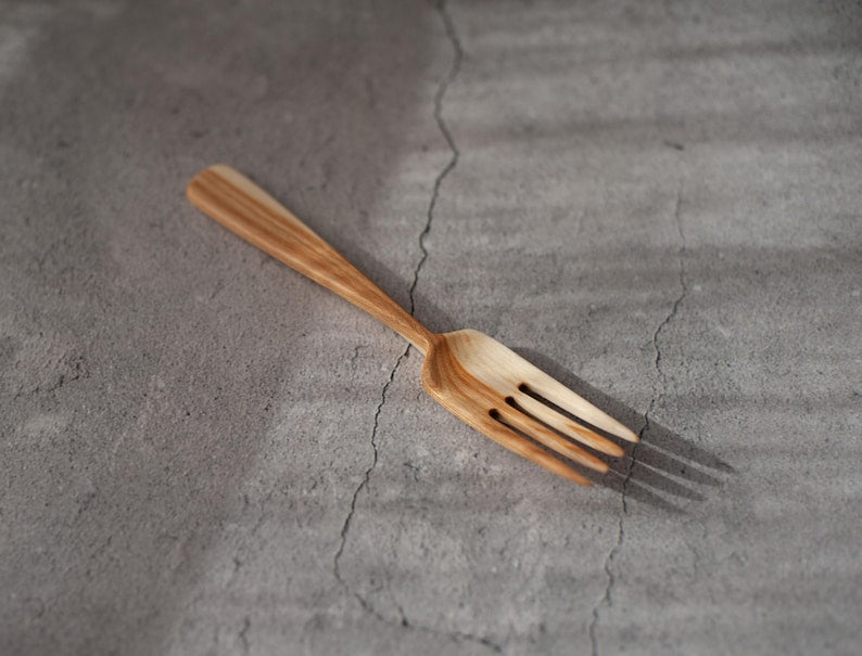 Smooth Surface Wooden Fork
