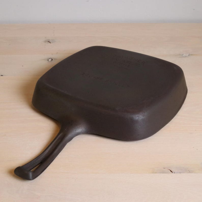 Cast Iron Vintage Square Frying Pan
