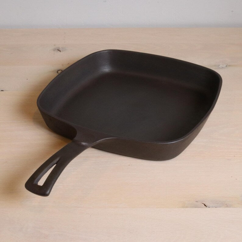 Cast Iron Vintage Square Frying Pan