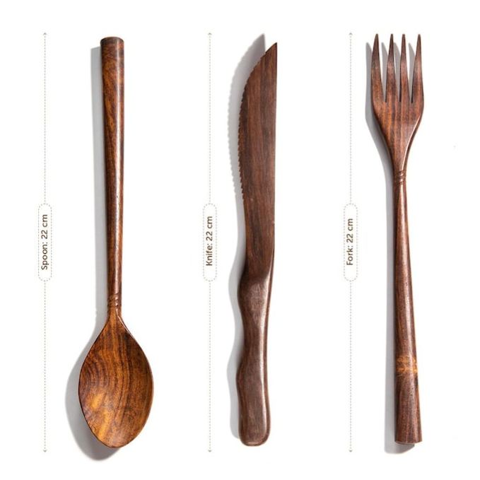 Rosewood Cutlery Set Varnish Free