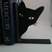Cat Peeping Bookends Single or Pair Multiple Colors