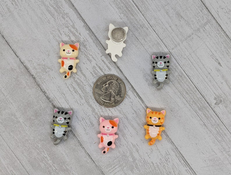 Happy Kitten Fridge Magnet, 6-Piece Set