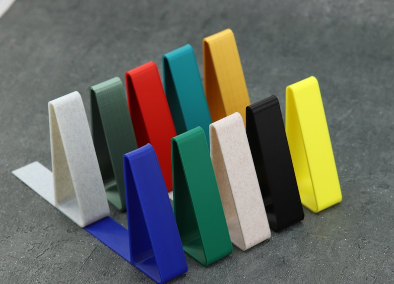 Triangle Bookend 3D Printed Modern Plastic Stand