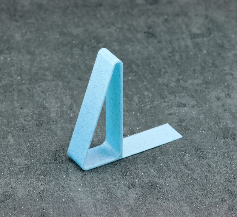 Triangle Bookend 3D Printed Modern Plastic Stand