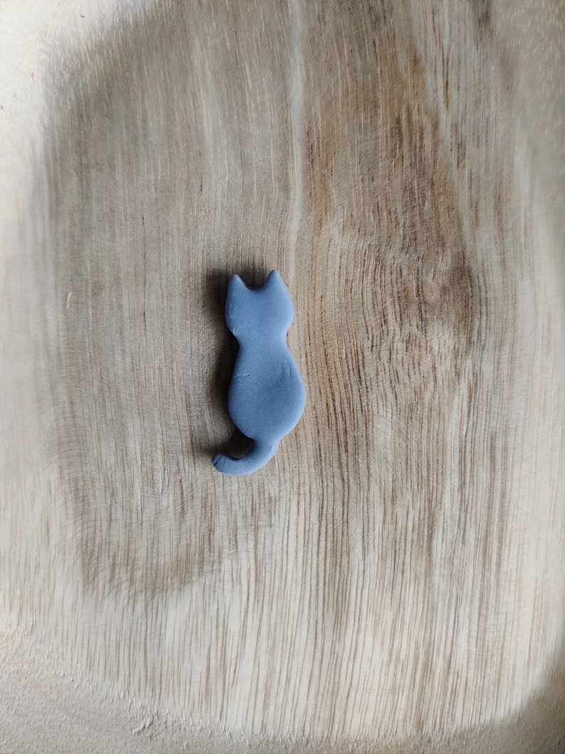 Cat Fridge Magnet Set, Black White Orange Grey Siamese Kitten