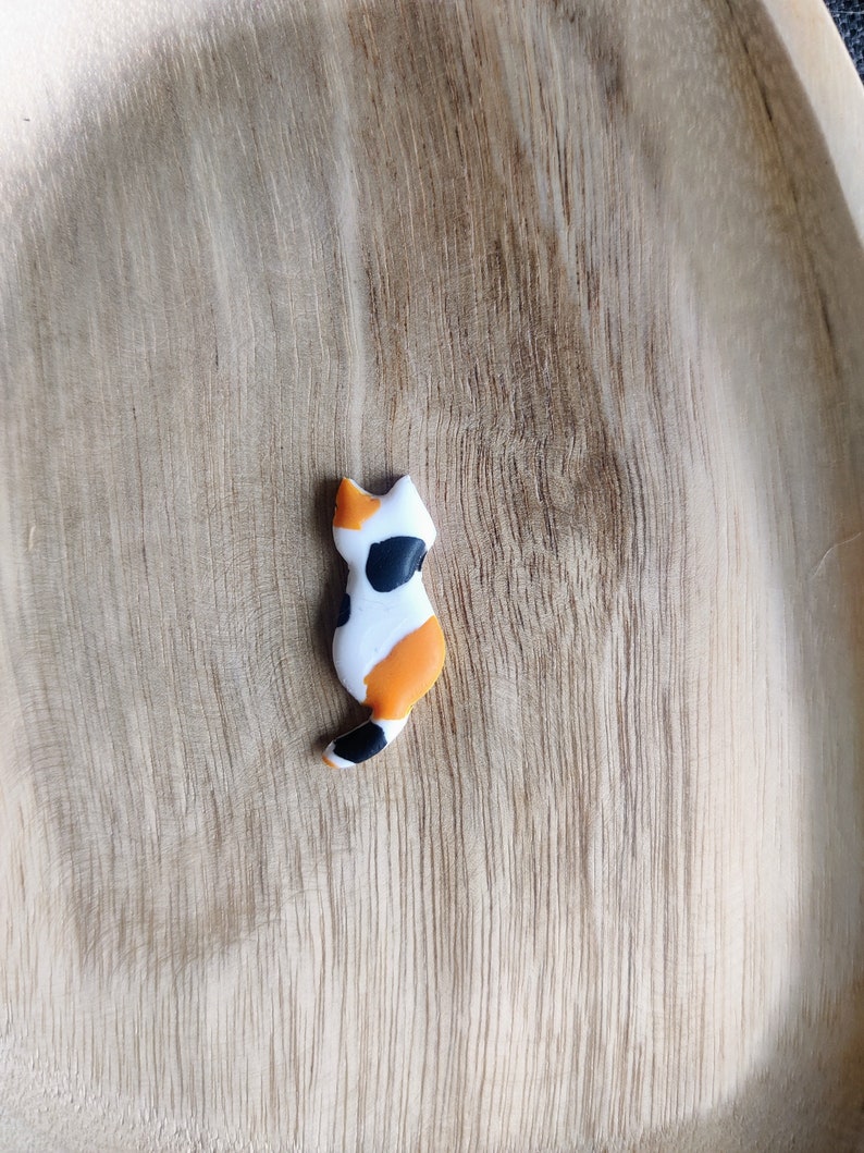 Cat Fridge Magnet Set, Black White Orange Grey Siamese Kitten