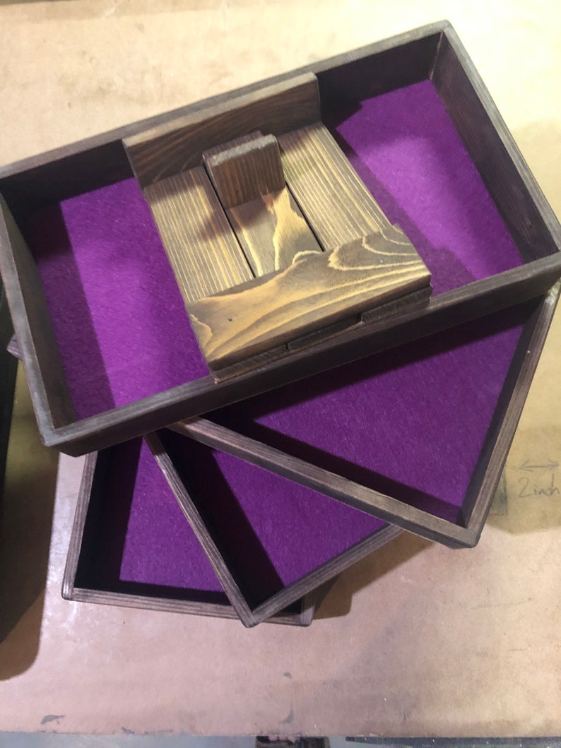 42x30 jigsaw table with sorting trays and box lid holder bundle