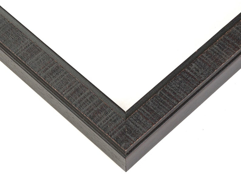 Rustic Black Wood Picture Frame with Acrylic Front and Foam Backing